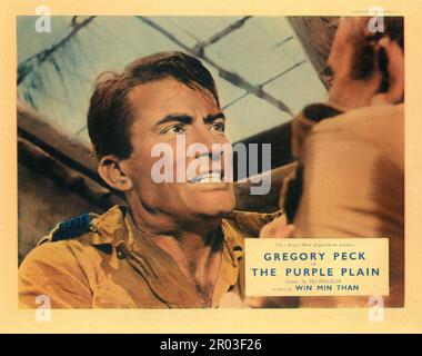 GREGORY PECK nella PIANURA VIOLA 1954 regista ROBERT PARRISH romanzo H.E. Sceneggiatura di Bates Eric Ambler Two Cities Films / J. Arthur Rank Organisation / General Film Distributors (GFD) Foto Stock