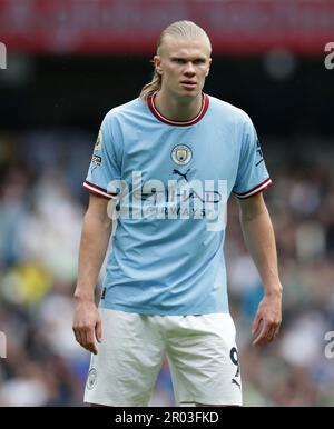 Etihad Stadium, Manchester, Regno Unito. 6th maggio, 2023. Premier League Football, Manchester City contro Leeds United; Erling Haaland di Manchester City Credit: Action Plus Sports/Alamy Live News Foto Stock