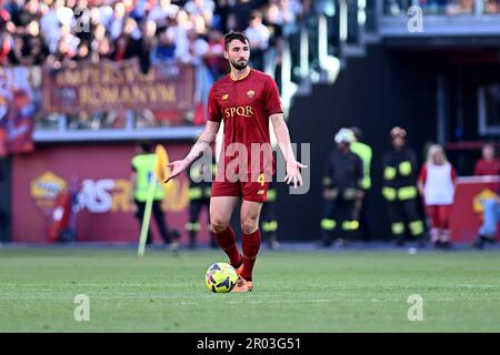 Roma, Italia. 06th maggio, 2023. Bryan Cristante di AS Roma durante la Serie Una partita tra AS Roma e FC Inter allo Stadio Olimpico il 3 maggio 2023 a Roma. Credit: Live Media Publishing Group/Alamy Live News Foto Stock