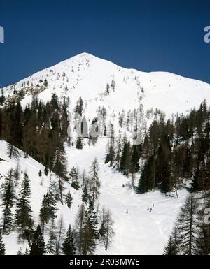 Italia. Forni di sopra. Dolomiti Montagne pista da sci. Foto Stock