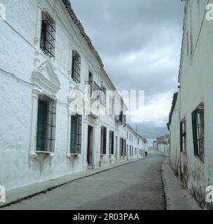 CALLE DE RIBERA DEL FRESNO. Posizione: ESTERNO. RIBERA DEL FRESNO. Badajoz. SPAGNA. Foto Stock