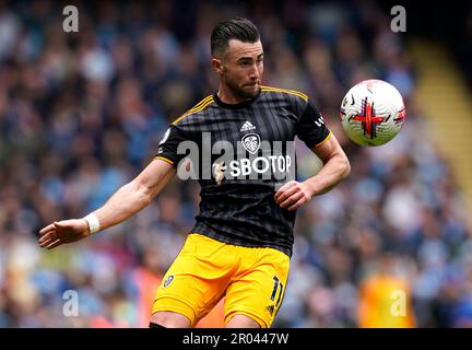 Manchester, Regno Unito. 6th maggio, 2023. Jack Harrison di Leeds United durante la partita della Premier League all'Etihad Stadium, Manchester. Il credito dell'immagine dovrebbe essere: Andrew Yates/Sportimage Credit: Sportimage Ltd/Alamy Live News Foto Stock