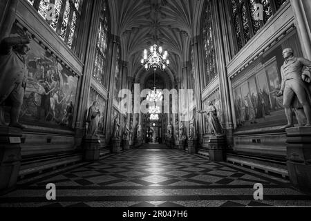 St Stephens Hall, Palazzo di Westminster. Foto Stock