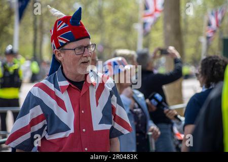 Londra, Regno Unito. 06th maggio, 2023. Il centro di Londra celebra il giorno dell'incoronazione: Sinai Noor/Alamy Live News Foto Stock