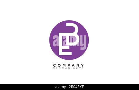 EB lettere alfabete iniziali logo monogramma Illustrazione Vettoriale