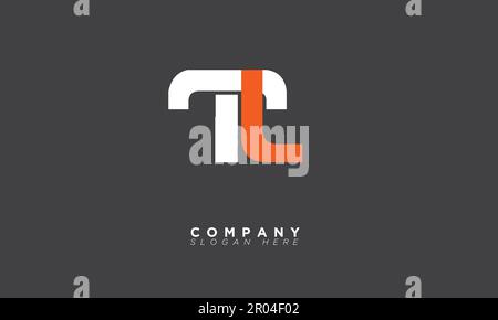 Lettere alfabete TL iniziali logo monogramma Illustrazione Vettoriale