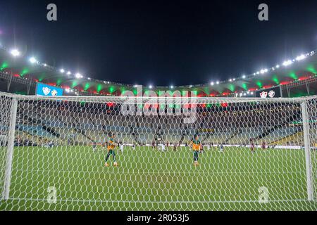 Rio de Janeiro, Brasile. 06th maggio, 2023. Riscaldamento per Fluminense x Vasco tenutosi presso lo Stadio Maracanã per il 4th° round del Campionato brasiliano 2023, questo sabato sera (6), a Rio de Janeiro, RJ. Credit: Celso Pupo/FotoArena/Alamy Live News Foto Stock