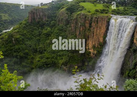 Howick cascata cascate sul fiume Umgeni nel meandro KZN midlands Foto Stock