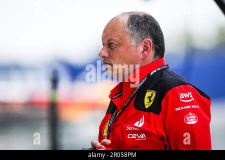 VASSEUR Frédéric (fra), Team Principal & General Manager della Scuderia Ferrari, ritratto durante il Gran Premio di Formula 1 Crypto.com Miami 2023, 5th° round del Campionato del mondo di Formula uno 2023 dal 05 al 07 maggio 2023 sull'Autodromo Internazionale di Miami, a Miami Gardens, Florida, Stati Uniti d'America - Foto Antonin Vincent / DPPI Foto Stock