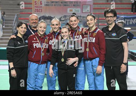 Ancona, Italia. 06th maggio, 2023. Brixia Brescia team durante la Ginnastica artistica - Serie A, Ginnastica ad Ancona, Italia, Maggio 06 2023 Credit: Independent Photo Agency/Alamy Live News Foto Stock