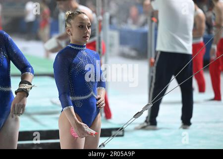 Ancona, Italia. 06th maggio, 2023. Martina Maggio (Fiemme Oro) durante la Ginnastica artistica - Serie A, Ginnastica ad Ancona, 06 2023 Maggio Credit: Independent Photo Agency/Alamy Live News Foto Stock