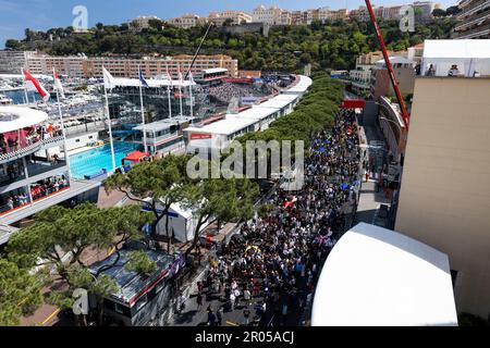 Griglia durante l'ePrix 2023 di Monaco, 7th° appuntamento del Campionato Mondiale ABB FIA di Formula e 2022-23, sul circuito di Monaco dal 4 al 6 maggio 2023 a Monaco - Foto: Joao Filipe/DPPI/LiveMedia Foto Stock