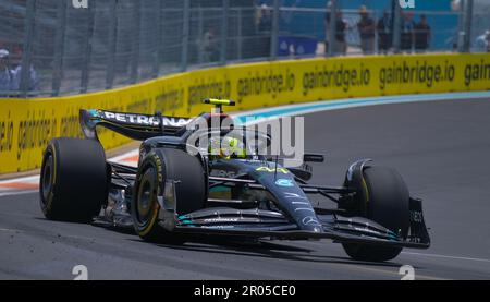 Miami, Florida, Stati Uniti. 5th maggio, 2023. 6th MAGGIO 2023: Lewis Hamilton durante la settimana del Gran Premio di Miami a Miami Gardens, Florida. Jason Pohuski/BMR (Credit Image: © Jason Pohuski/BMR via ZUMA Press Wire) SOLO PER USO EDITORIALE! Non per USO commerciale! Foto Stock