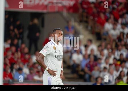 Sevilla, Spagna. 06th maggio, 2023. David Alaba del Real Madrid CF visto durante la finale della Copa del Rey tra il Real Madrid CF e CA Osasuna allo Stadio Olimpico la Cartuja. (Punteggi finali; Real Madrid CF 2:1 CA Osasuna). (Foto di Vicente Vidal Fernandez/SOPA Images/Sipa USA) Credit: Sipa USA/Alamy Live News Foto Stock