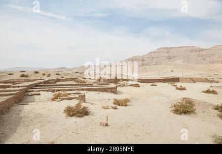 Malkata Palace, l'ex Palazzo reale di Amenhotep III Foto Stock