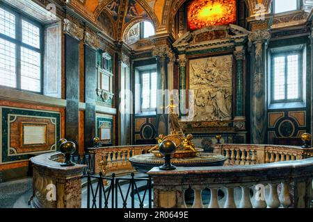 Battistero nella Basilica Papale di Santa Maria maggiore, Roma, Lazio, Italia Foto Stock