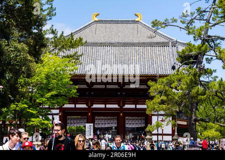 Todai-ji a Nara, Giappone Foto Stock