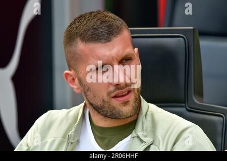 Milano, Italia. 06th maggio, 2023. Ante Rebic dell'AC Milan visto in Serie Un match tra AC Milan e Lazio a San Siro a Milano. (Photo Credit: Gonzales Photo/Alamy Live News Foto Stock