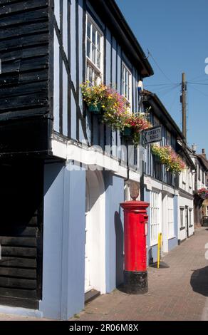 Cassetta postale, Horndon on the Hill, Essex, Inghilterra Foto Stock