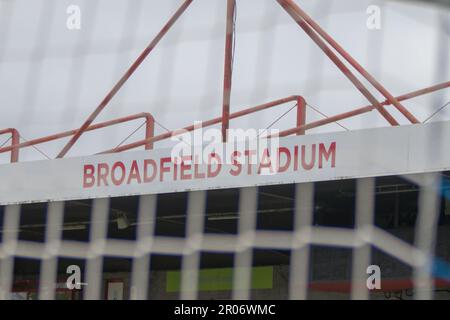 Crawley, Regno Unito. 7th maggio, 2023. La scena è in vista della partita della Barclays Womens Super League tra Brighton e West Ham al Broadfield Stadium di Crawley. (Tom Phillips/SPP) credito: SPP Sport Press Photo. /Alamy Live News Foto Stock