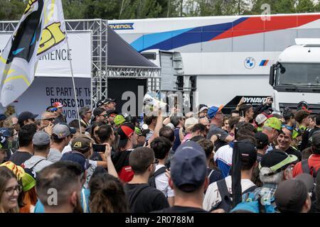 Barcellona, Spagna. 07th maggio, 2023. Circuit de Barcelona-Catalunya, Barcellona, Spagna, 07 maggio 2023, Circuito di Barcellona, Barcellona - Spagna 3-5 maggio 2023 Race2 durante il Prosecco DOC Catalunya Round FIM Superbike World Championship 2023 - Race2 - World Superbike - SBK Credit: Live Media Publishing Group/Alamy Live News Foto Stock