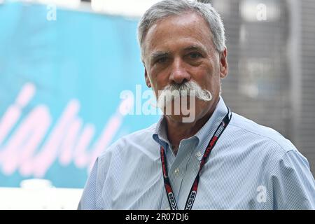 Miami, Stati Uniti. 07th maggio, 2023. MIAMI, Florida, Stati Uniti 06. Maggio 2023; Chase CAREY, USA, CEO, Executive Chairman, Gruppo Formula uno, Gran Premio FIA DI MIAMI Formula 1 nei Miami Gardens intorno al Dolphins American Football Stadium, F1 negli Stati Uniti, immagine a pagamento - Foto Credit: © Paolo PEDICELLI/ATP images (PEDICELLI Paolo/ATP/SPP) Credit: SPP Sport Press Photo. /Alamy Live News Foto Stock