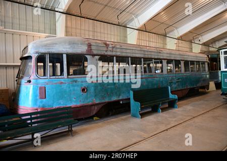 USA Maryland Colesville Montgomery County National Capital Trolley Museum - tram strada Capital Transit Street Car Foto Stock