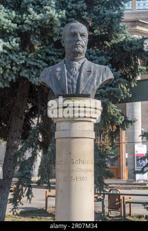 Chisinau, Moldova - 8 marzo 2023: Busto di Carol Schmidt. Foto Stock