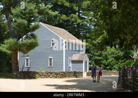 Residenza, Museum Village, Old Sturbridge Village, Massachusetts, Stati Uniti Foto Stock
