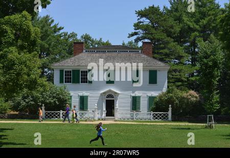 Residenza, Museum Village, Old Sturbridge Village, Massachusetts, Stati Uniti Foto Stock