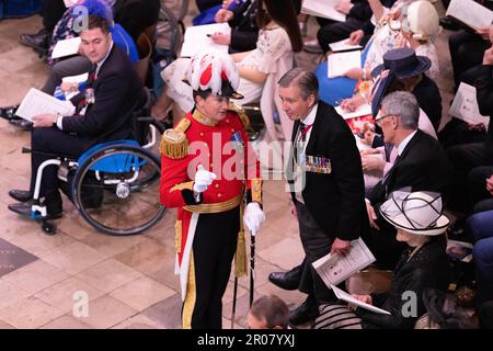 FOTO:JEFF GILBERT 06th maggio 2023 ospiti al King Charles III Coronation all'interno dell'Abbazia di Westminster, Londra, Regno Unito Foto Stock