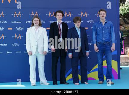 Luci improvvise al Big Eurovision Party di benvenuto della National Lottery a St George's Hall, Liverpool. Data immagine: Domenica 7 maggio 2023. Foto Stock