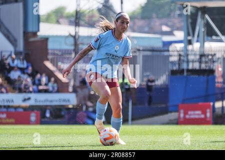 Liverpool, Regno Unito. 07th maggio, 2023. Liverpool, Inghilterra, 7th 2023 maggio: Deyna Castellanos (10 Manchester City) sulla palla durante la Barclays Womens Super League match tra Liverpool e Manchester City a Prenton Park a Liverpool, Inghilterra (Natalie Mincher/SPP) Credit: SPP Sport Press Photo. /Alamy Live News Foto Stock
