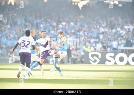 Napoli, Italia. 07th maggio, 2023. Durante la Serie Una partita tra SSC Napoli vs ACF Fiorentina allo stadio Diego Armando Maradona Credit: Live Media Publishing Group/Alamy Live News Foto Stock