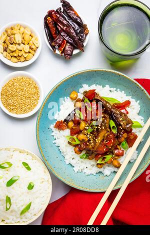 Kung Pao Chicken Foto Stock