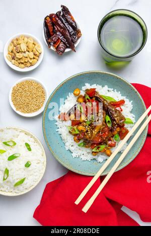 Kung Pao Chicken Foto Stock