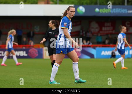 Crawley, Regno Unito. 07th maggio, 2023. Broadfield Stadium, Regno Unito, 07 maggio 2023 Elisabeth Terland (11, Brighton) durante una partita nella Barclays Women's Super League tra Brighton & Hove Albion e West Ham United al Broadfield Stadium di Crawley, 07 maggio 2023, Regno Unito (Bettina Weissensteiner/SPP) Credit: SPP Sport Press Photo. /Alamy Live News Foto Stock