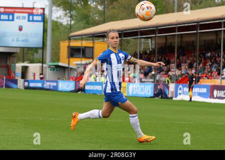 Crawley, Regno Unito. 07th maggio, 2023. Broadfield Stadium, Regno Unito, 07 maggio 2023 Julia Zigiotti (10, Brighton) durante una partita nella Barclays Women's Super League tra Brighton & Hove Albion e West Ham United al Broadfield Stadium di Crawley, 07 maggio 2023, Regno Unito (Bettina Weissensteiner/SPP) Credit: SPP Sport Press Photo. /Alamy Live News Foto Stock