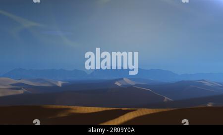 3D illustrazione sfondo per la pubblicità e la carta da parati in natura e scena di avventura. 3D rendering in concetto decorativo. Foto Stock