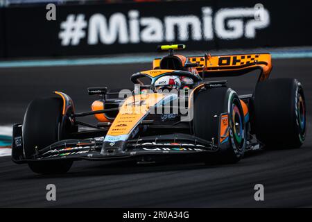 04 NORRIS Lando (gbr), McLaren F1 Team MCL60, azione durante il Gran Premio di Formula 1 Crypto.com Miami 2023, 5th° round del Campionato del mondo di Formula uno 2023 dal 05 al 07 maggio 2023 sull'autodromo Internazionale di Miami, a Miami Gardens, Florida, Stati Uniti d'America - Foto Antonin Vincent/DPPI Credit: DPPI Media/Alamy Live News Foto Stock