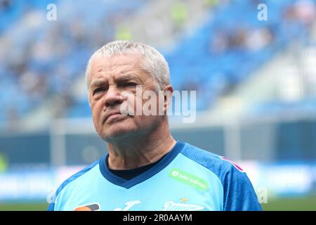 San Pietroburgo, Russia. 07th maggio, 2023. Alexander Medvedev, il presidente di Zenit in azione durante la partita di calcio della Premier League russa tra Zenit San Pietroburgo e Spartak Mosca alla Gazprom Arena. Zenit 3:2 Spartak. (Foto di Konstantinov/SOPA Images/Sipa USA) Credit: Sipa USA/Alamy Live News Foto Stock