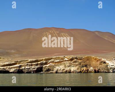 Geoglifi nel Pacifico vicino Paracas, Perù Foto Stock