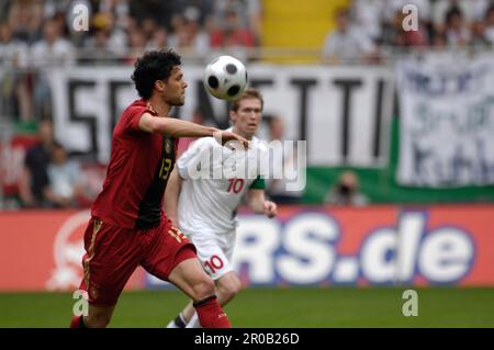 Michael Ballack Aktion.Fußball Länderspiel Freundschaftsspiel Deutschland - Weißrussland 2:2, 27.5.2008 Foto Stock