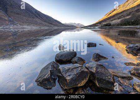 Immagine acquisita durante una sessione di workshop privato gestita dal laboratorio fotografico di Edimburgo a Glen Etive Road, Gualachulain, Highland, Scozia, PH49 4JA, N. Foto Stock