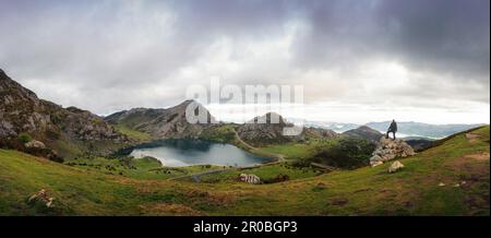 Paesaggio a Lagos de Covadonga, Asturias, Spagna Foto Stock