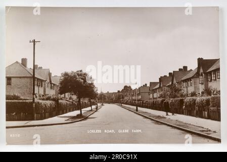 Cartolina - Loeless Road, Glebe Farm, Birmingham, 1957. Vedute topografiche - Collezione Kesterton Foto Stock