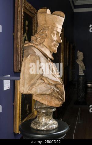 Cardinale Mattei (d.1687), 1687. Scultura in terracotta. Scultore: Lorenzo Ottoni.. Modello per la versione in marmo nel monumento del Cardinale Mattei nella chiesa di San Francesco a Ripa, Roma, Italia. . Foto Stock