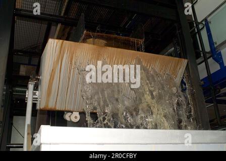 Motore di pompaggio canale 'Old Smethwick', 1779. Costruttori: Matthew Boulton & James Watt. Il motore di Smethwick è stato installato vicino Birmingham ed è stato messo in servizio nel maggio 1779. Oggi a Thinktank, Birmingham Science Museum, è il motore a vapore più vecchio al mondo. Originariamente, era uno dei due motori a vapore utilizzati per pompare l'acqua fino al livello di sommità di 491 piedi (150 m) del canale BCN Old Main Line (Birmingham Canal) a Smethwick, non lontano dalla Soho Foundry dove è stato costruito. Foto Stock