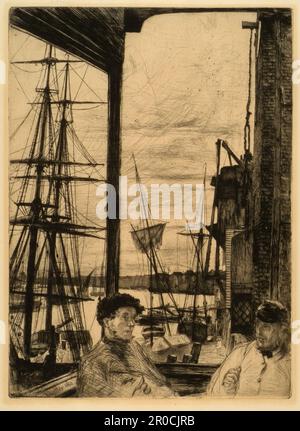 Rotherhithe o Wapping, 1860. Di James A McNeill Whistler Foto Stock