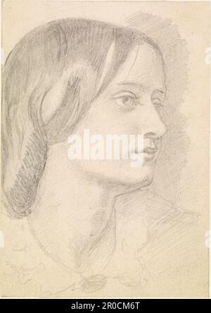 Ritratto del Leone Rosso Maria, signora Mary Nicholson, 1856-59. Dante Gabriel Rossetti . Foto Stock